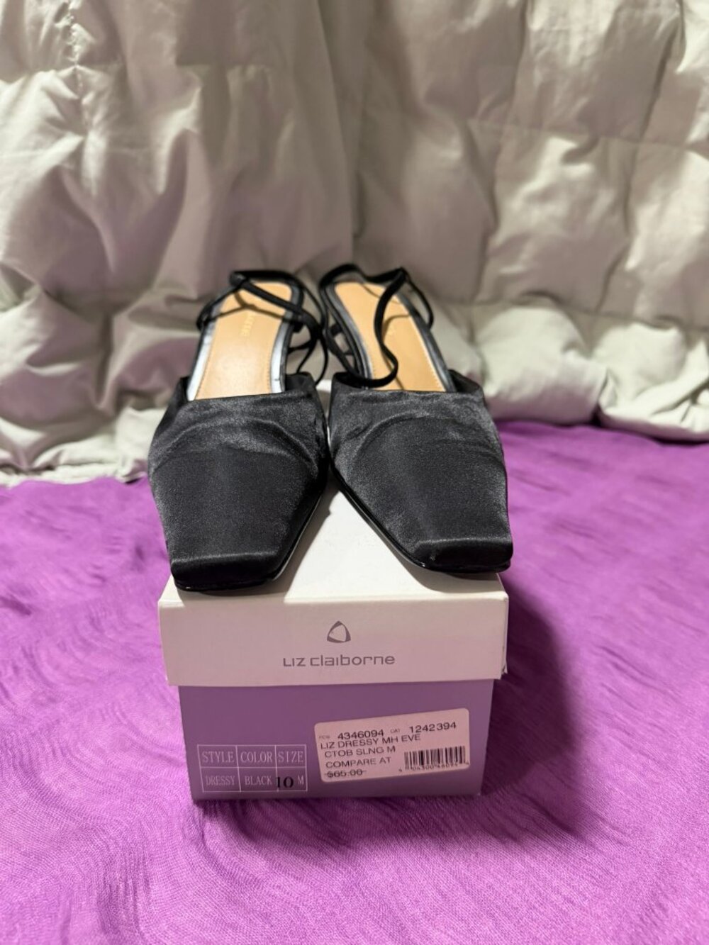 Liz Claiborne Satin Evening Shoe